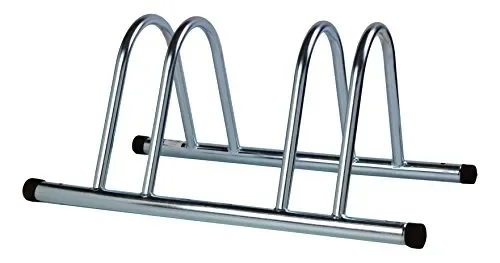 4BIKE AM006 Stand Bici a Terra, Doppio, Modulare, Zincato, 36x75x27 cm Moda