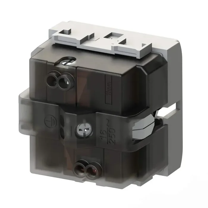 4Box 4B.L.H21, Side, Presa da Incasso Multistandard 1 Schuko + 2 Grigio Vendita online - immagine 2