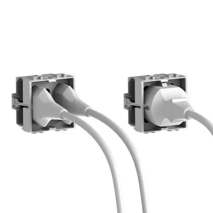 4Box 4B.L.H21, Side, Presa da Incasso Multistandard 1 Schuko + 2 Grigio Vendita online - immagine 3