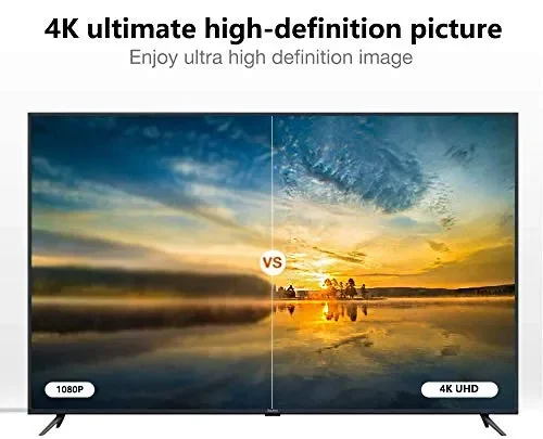 4K@60HZ Cavo HDMI 5M, Snowkids Piatto 2.0 ad Altissima Velocità 5m In saldo - immagine 2