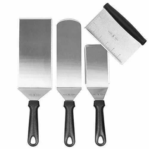 4pc. Set di spatole in acciaio inossidabile | Utensili per tornitura e grill…