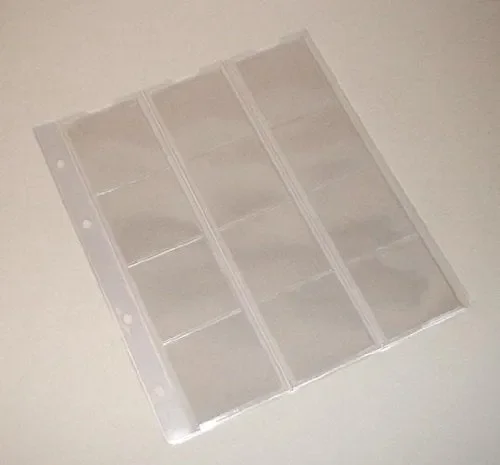 5 Numismatic Prophila Kobra Coin Sheets, 12 Pockets up to 44 mm Diameter - immagine 2