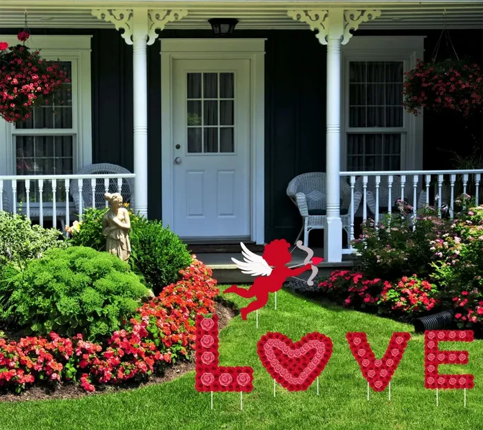 5 pz Cartelli da Giardino con Pali per San Valentino Decorazioni da… Online ora