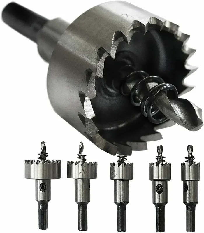 5 x Seghe a tazza in acciaio HSS, Set di frese da 16 a 30 mm per acciaio cobalto