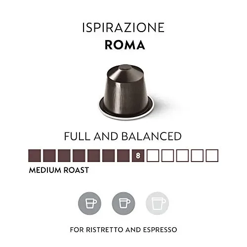 50 Nespresso Capsules Roma Coffee New Fornitura - immagine 3