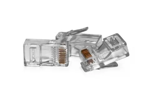 50 Pezzi Plug CONNETTORI CONNETTORE RJ45 8P8C per Cavo di Rete VULTECH - immagine 2