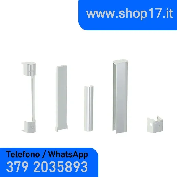 5pz – Coperture per cerniere ferramenta ROTO NX per finestre e porte finestre in pvc – ARGENTO Fornitura