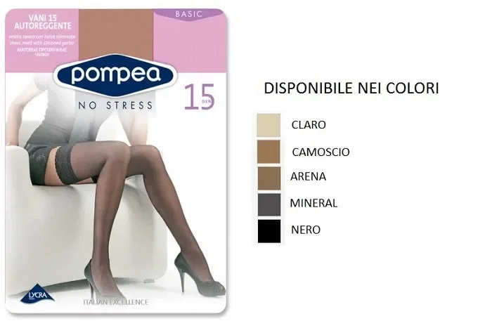 6 AUTOREGGENTI DONNA POMPEA ART VANI15 AUT COLORE E MISURE A SCELTA Online ora