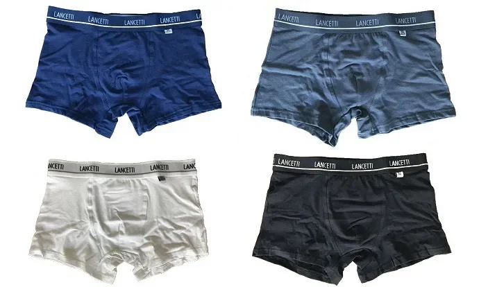6 BOXER UOMO LANCETTI IN COTONE ART. LB301 COL. E MIS. A SCELTA