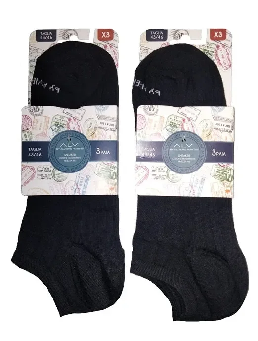 6 Calze Corte Uomo Alviero Martini Art ALV005 Colore a scelta Misura a scelta - immagine 3