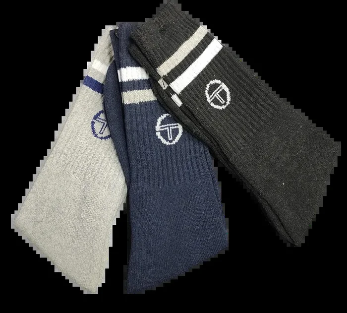 6 Calze Unisex tennis Sergio Tacchini art C 1003 colore e misura a scelta - immagine 3