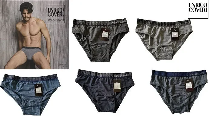 6 PAIA DI SLIP UOMO COVERI ART. ES1625 COL. ASSORTITO MIS. A SCELTA