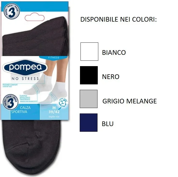 6 PAIA MINICALZE SPORTIVE UNISEX POMPEA IN COTONE ART BIKES UNISEX COL. E MIS. A SCELTA