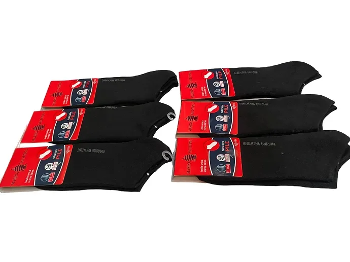 6 paia Pariscarpa Pile Uomo Nero Art. MM118 colore foto misura unica