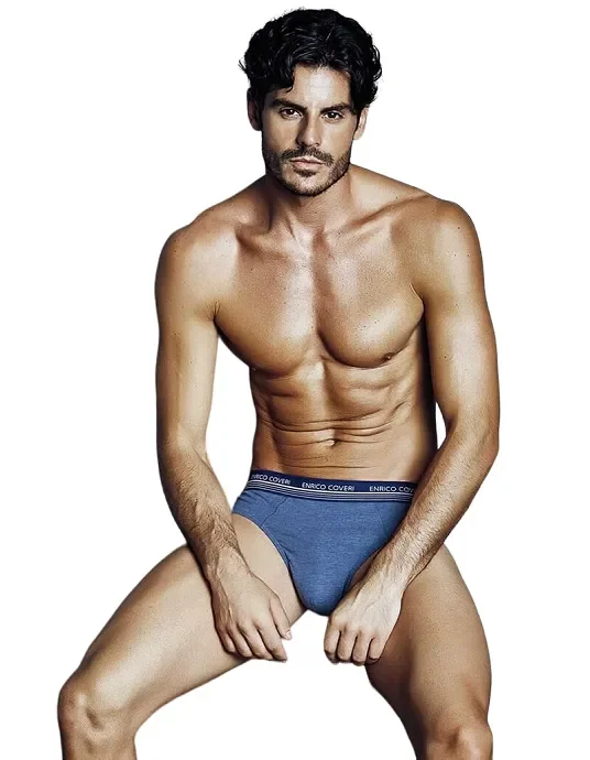 6 Slip uomo Enrico Coveri art ES1609 colore foto misura a scelta
