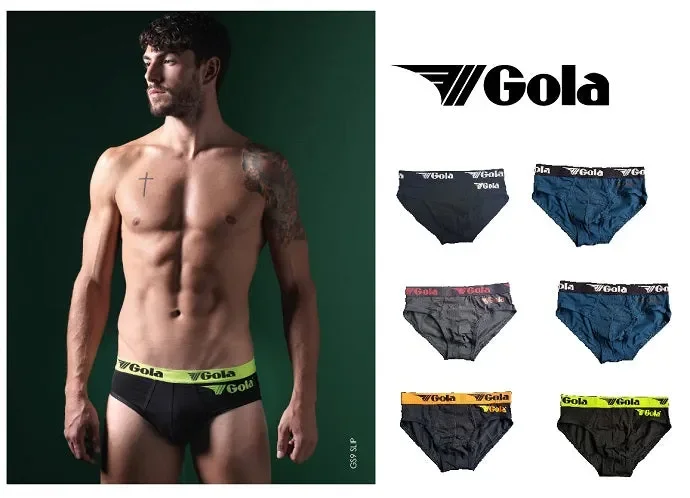 6 SLIP UOMO GOLA ART GS9/E COLORE FOTO MISURA A SCELTA