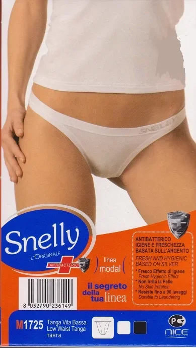 6 TANGA DONNA VITA BASSA SNELLY IN COTONE ART 1725 COL. FOTO MIS. A SCELTA