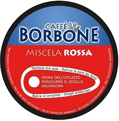 90 Capsule Caffè Borbone Miscela ROSSA Compatibili Nescafè Dolce Gusto