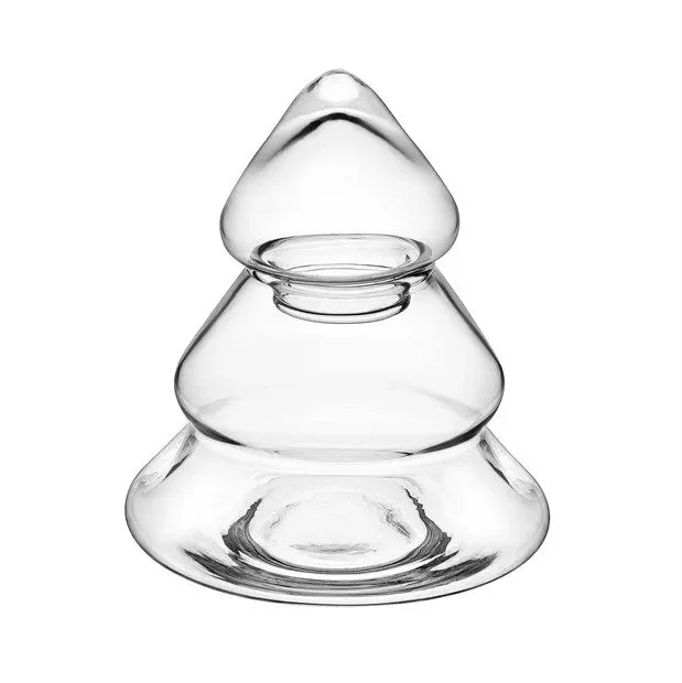 A.L.E Import Albero Natale H 160 Mm D 130 Mm Vetro Vendita calda