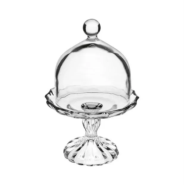 A.L.E Import Alzata Vetro con Cover H 250 Mm D 160 Mm Trasparente Sconti