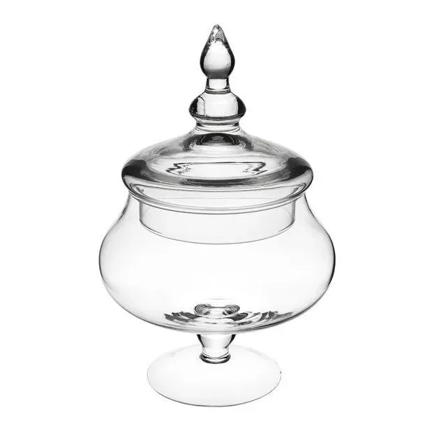 A.L.E Import Bomboniera Portaconfetti H 270 Mm D 110 Mm Vetro