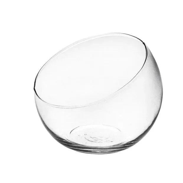 A.L.E Import Sfera Bomboniera Taglio Oblique H 100 Mm D 120 Mm Vetro