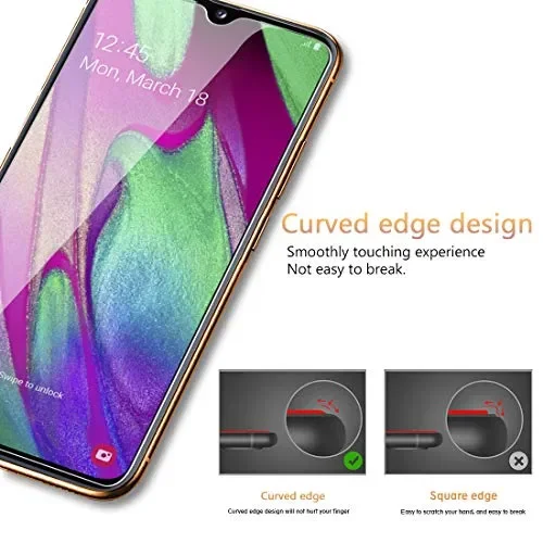 A-VIDET 3 Pezzi Vetro Temperato Samsung Galaxy A40, Premium 9H Durezza… - immagine 3