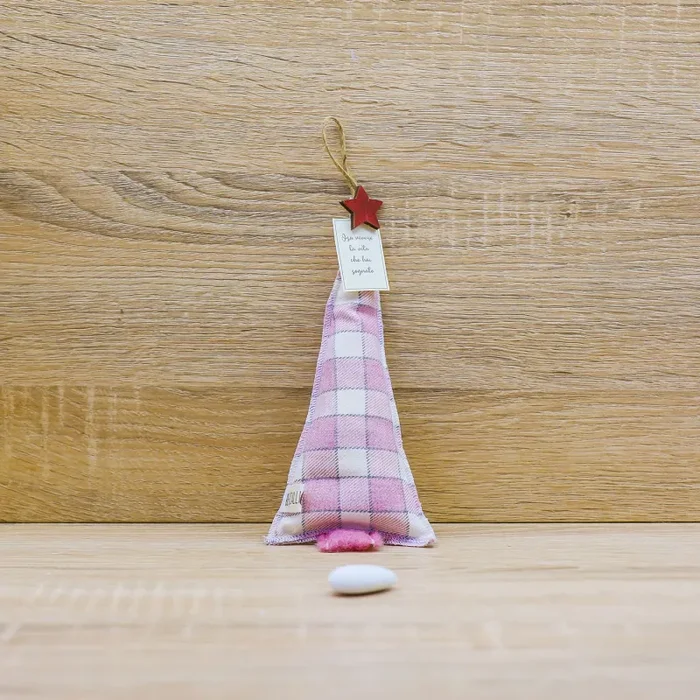 Abete Emozionale con decori Tartan, Sali Profumati e Sacchetto con Rose Beccalli for Life