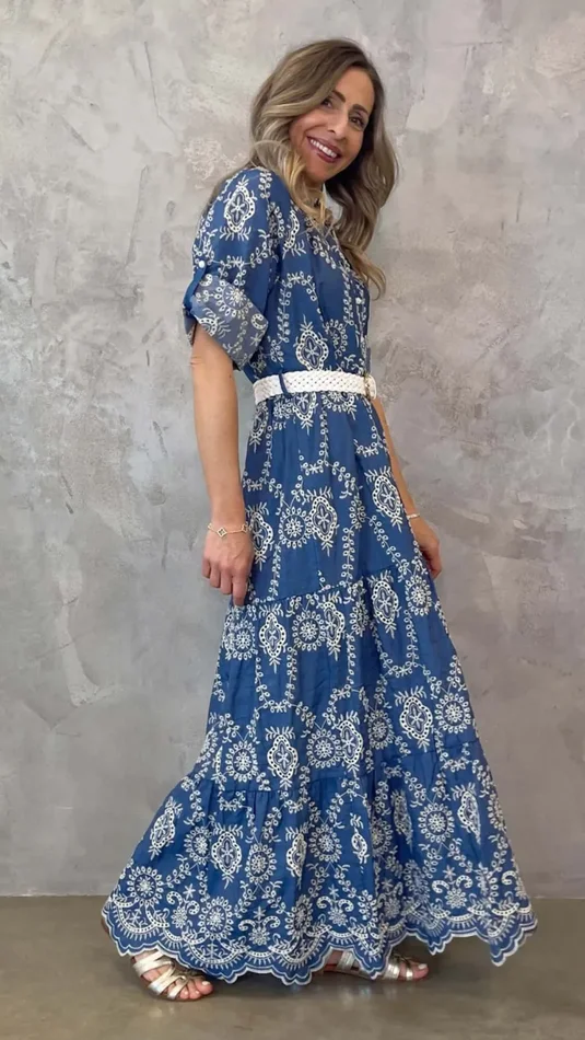 ABITO JEANS IN PIZZO SANGALLO - immagine 2