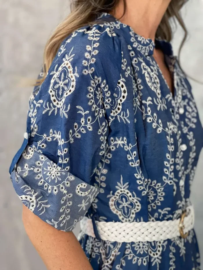 ABITO JEANS IN PIZZO SANGALLO - immagine 3