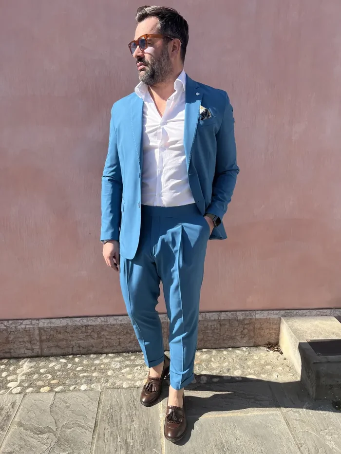 ABITO MONOPETTO VISCOSA OLD MONEY - immagine 3