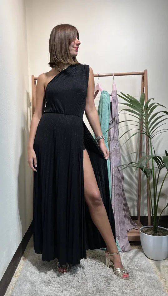 ABITO PLISSE’ MONOSPALLA - immagine 2