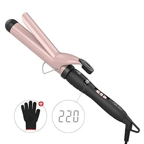 Abody Ferro Arricciacapelli 32mm, Arriccia Capelli Professionale in Oro rosa