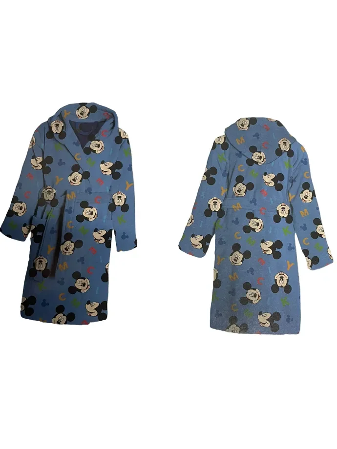 Accappatoio Bimbo in Spugna Miky Mouse Art. Miky mouse Colore foto misura a scelta