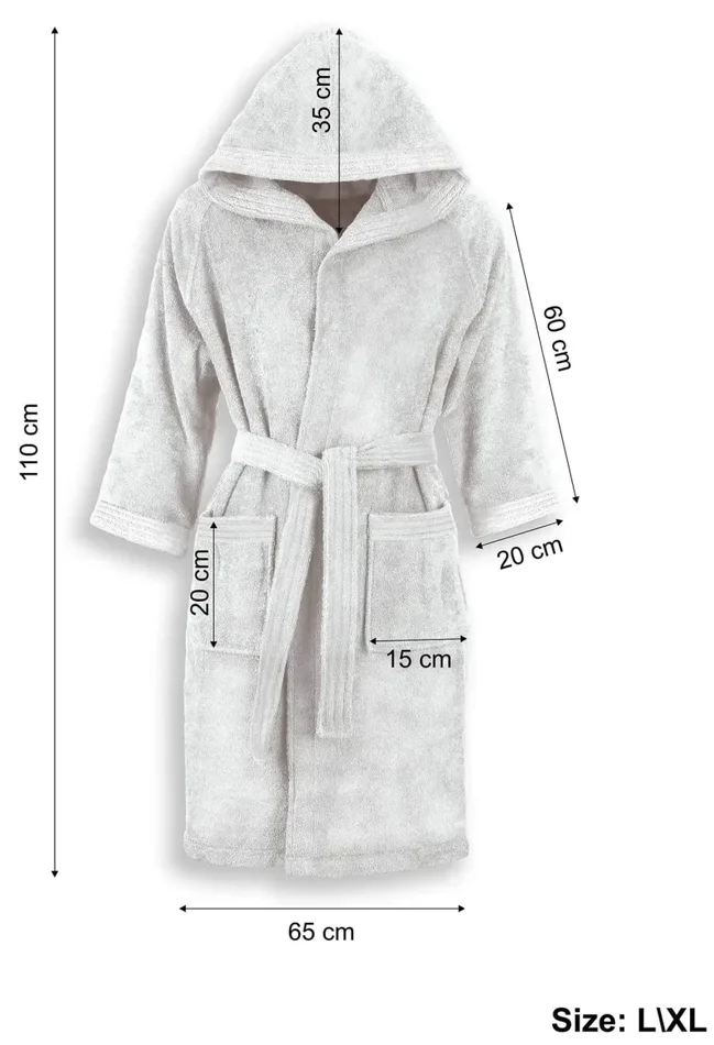 Accappatoio in Spugna 100% Cotone Erika Fango - immagine 2