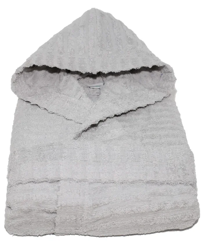 Accappatoio in Spugna 100% Cotone Sally Horizon Perla Fornitura - immagine 2