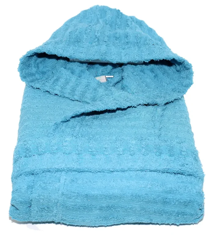 Accappatoio in Spugna 100% Cotone Sally Horizon Petrolio Vendita calda