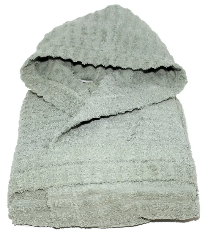 Accappatoio in Spugna 100% Cotone Sally Horizon Salvia Vendita calda - immagine 2