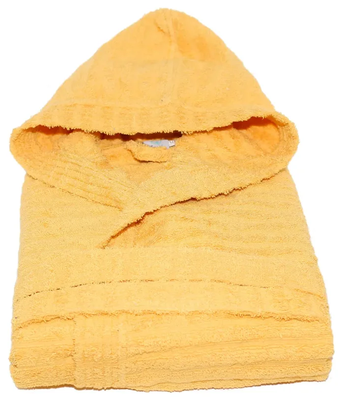 Accappatoio in Spugna 100% Cotone Sally Horizon Senape