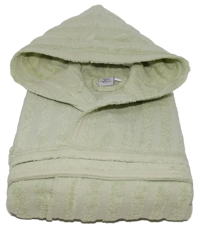 Accappatoio in Spugna 100% Cotone Sally Lines Verde Chiaro - immagine 2