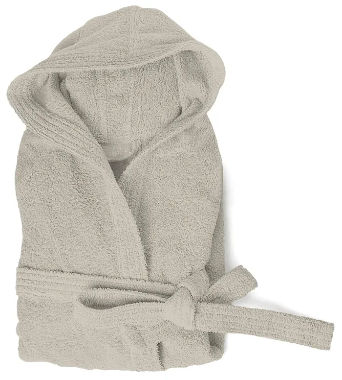 Accappatoio in Spugna 100% Cotone Tortora Vendita calda online