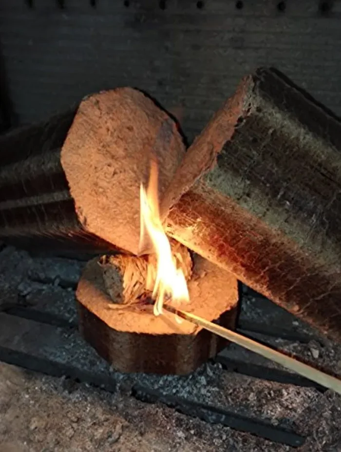 Accendifuoco in legno naturale eco – 200 avviatori di fiamma di legna in lana per scatola. per l’illuminazione di carboncino di legna, incendi in stufe a legna, - immagine 3