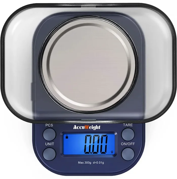 ACCUWEIGHT 255 Mini Bilancia di Precisione Digitale per Cucina Gioielli Oro Bilancia Tascabile Elettronica 300g/0,01g con Tara Alimenti Pesa Bilance - immagine 3
