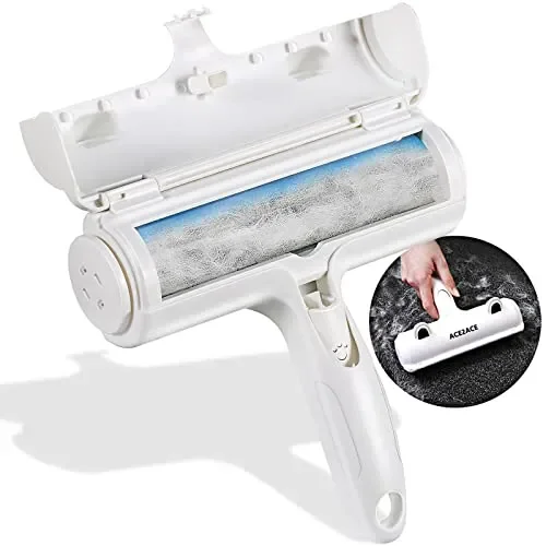 ACE2ACE Spazzola Togli Peli Animali, Spazzola per Cani e Gatti, Animali Domestici peli Rimozione, Lint Rullo Riutilizzabile Spazzola, Rimuovi la Pelliccia su Aree fisse Piace Cuccia, Tappeti e Divani