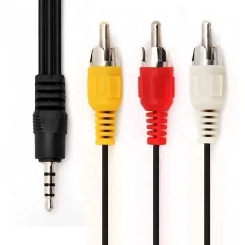 Acemax 1,2 m 1.2 m 3.5 mm maschio jack a RCA video/audio (L/R) a/v cavo per… Online - immagine 2