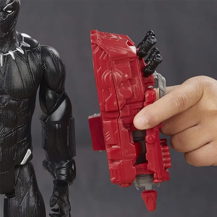 Action Figures Marvel Avengers Titan Hero Personaggio Black Panther 30cm Fornitura - immagine 3