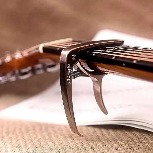 Adagio, capotasto Pro deluxe per chitarra acustica ed elettrica con sgancio… - immagine 2