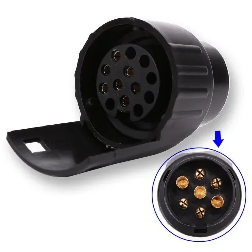 Adattatore presa impermeabile, Gancio rimorchio caravan, 7 Pin maschio a… - immagine 3