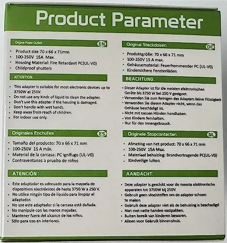 Adattatore Presa Inglese, Redagod Adattatore Spina Inglese,a Spina Italiana con 3 USB e 1 USB C(3.4A,17W) Adattatore UK con 2 Prese per Gran Bretagna/Qatar/Irlanda/Gambia,Presa Inglese 3250W - immagine 3