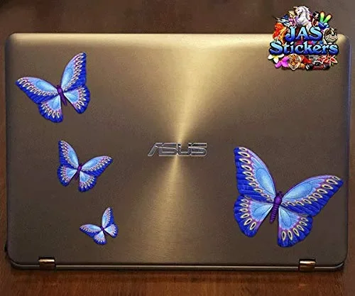 Adesivi per auto – piccola farfalla blu – animale – ST00025BL_SML – adesivi… - immagine 3